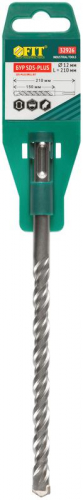 Бур по бетону SDS PLUS с двойн. резьбой 12х210мм FIT 32926 фото 3