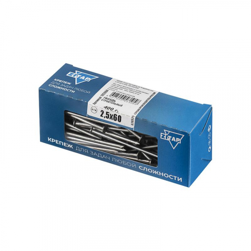 Гвоздь строительный 2.5х60 (уп.400г) Tech-Krep/Zitar 102004 фото 3
