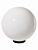 Светильник НТУ 03-100-404 шар d=400 мм IP54 (опал призма ПММА, основание плоское ПК 145, Е27) TDM