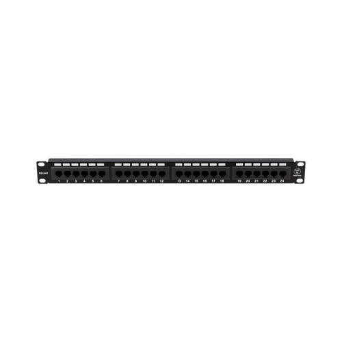 Патч-панель 19дюйм кат.5E 24 порта RJ45 черн. Rexant 04-0021 фото 2