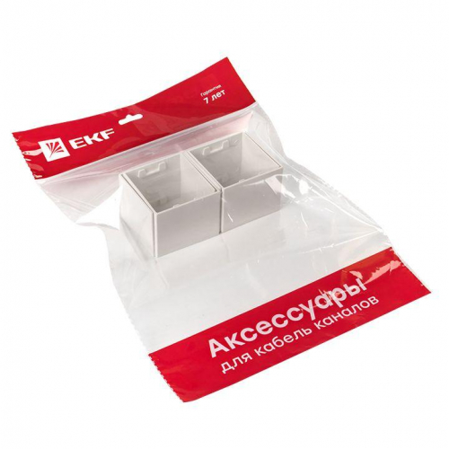 Соединитель 60х60 бел. Plast PROxima (уп.4шт) EKF conw-60-60x4 фото 6