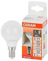 Лампа светодиодная LED Star 7Вт шар 4000К E14 600лм (замена 60Вт) OSRAM 4058075695955