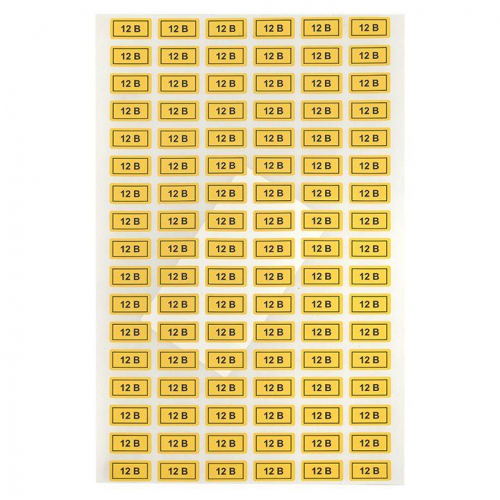Наклейка "12В" 10х15мм EKF an-2-01 фото 2