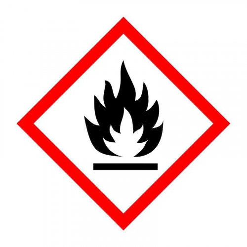 Знак "Горючее вещество" 250х250мм пленка самоклеящаяся EKF an-6-02