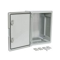 Корпус ЩМП 400х300х170 IP65 сер. дверь с монтажн. панелью пластик. Промрукав PR08.26482