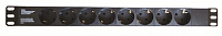 Блок розеток 8-м Schuko для 19дюйм шкафов DKC R519SH8