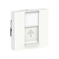 Розетка 2-мод. UNICA MODULAR одиночная + комп. RJ45 кат.5e UTP бел. SchE NU341118