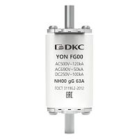 Предохранитель YON ножевого типа FG00 с одинарной индикацией 63А DKC 1FG00-0063