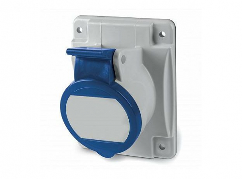 Розетка панельная 16А 3п 2P+E 230В IP44 с наклоном DKC DIS4131663S