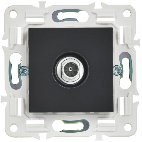 Розетка TV оконечная SKANDY SK-A12Bl черн. IEK SK-A10-O-K02 фото 2