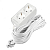 Удлинитель 2х10м с заземл. 16А IP20 3.5кВт ПВС 3х1 бел. DOMTOK 2385