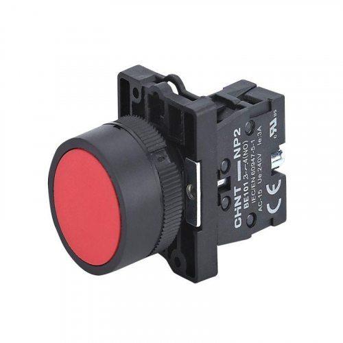 Кнопка управления NP2-EA41 без подсветки 1НО IP40 (R) красн. CHINT 574628