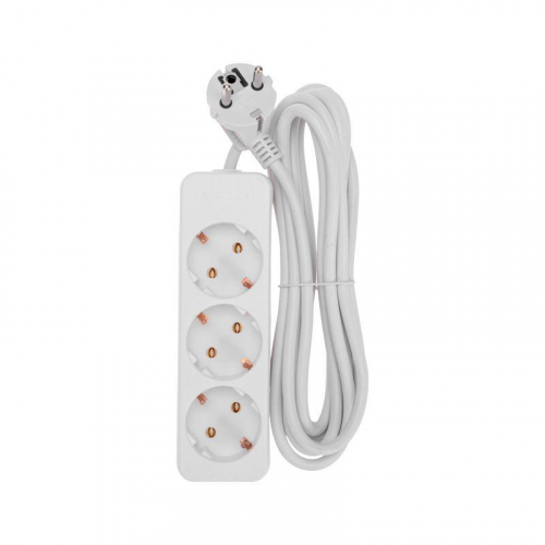 Удлинитель 3х3м с заземл. 3х0.75 бел. PROCONNECT 13-4209 фото 3