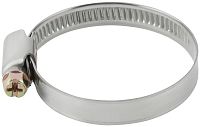 Хомут обжимной (нержавеющая сталь со сваркой) 32-50мм FIT 64284