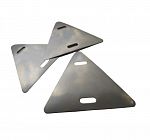Бирка кабельная У-136 62х55мм INOX (треугольник) (уп.5шт) Промрукав PR08.29501