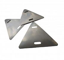 Бирка кабельная У-136 62х55мм INOX (треугольник) (уп.5шт) Промрукав PR08.29501