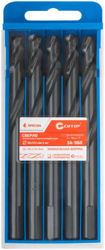 Сверло по металлу СПЕЦИАЛ/Special HSS-G 10х133/78мм (уп.5шт) Cutop 54-960 фото 3