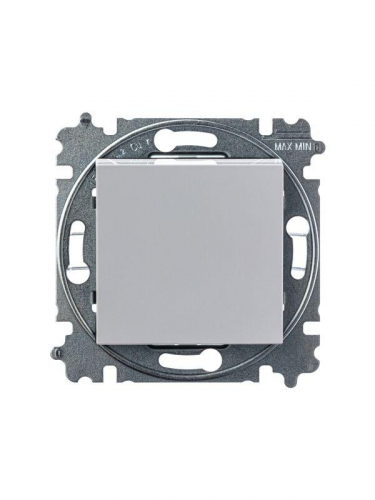 Выключатель кнопочный 1-кл. СП Levit IP20 сер./бел. ABB 2CHH599145A6016 фото 4