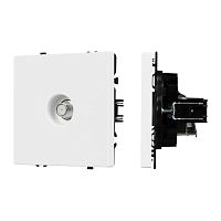 Розетка спутниковая ARL NOBE SCT-MST1-SFPL-WH SAT софт-тач бел. кварц Arlight 054296(1)