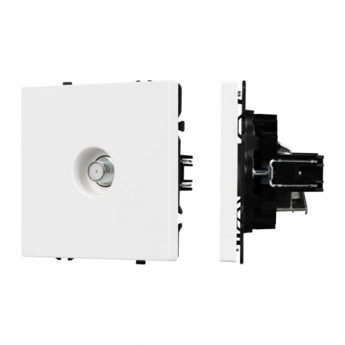 Механизм спутниковой розетки SCT-NOBE-MST1-SFPL-WH (SAT) бел. кварц Arlight 054296
