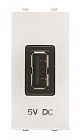 Механизм USB зарядного устройства 1М 2000мА 5В Zenit альп. бел. ABB 2CLA218520N1101