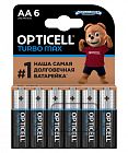 Элемент питания алкалиновый AA/LR6 (блист. 6шт) Turbo Max Opticell 6053005