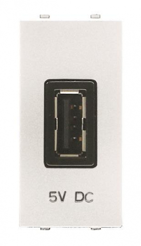 Механизм USB зарядного устройства 1М 2000мА 5В Zenit альп. бел. ABB 2CLA218520N1101