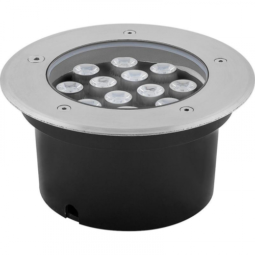 Светильник SP4114 12Вт IP67 180хH85мм 12LED внутр. d130мм тротуарный зел. FERON 32114