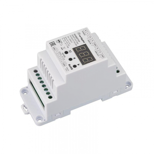 Конвертер SMART-K39-DMX (12-24В 0/1-10V DIN) металл Arlight 028412