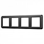 Рамка пластиковая FRM-VERSA-PL-4-BK Arlight 045188