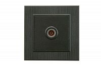 Розетка TV проходная Karea LINE STAR чер. Makel 86054007