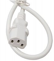 Кабель питания ПВС-АП 3x1.0 С13 - C14, 220/250В, 10А, белый, 0.5м, 5 шт Filum FL-PC-C13/C14-C1-0.5-WH/5
