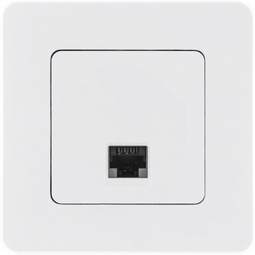 Розетка компьютерная Inspiria RJ45 кат.6 UTP механизм бел. IEK 673830 фото 2