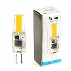 Лампа светодиодная LB-423 3Вт JC 6400К G4 230В FERON 51169