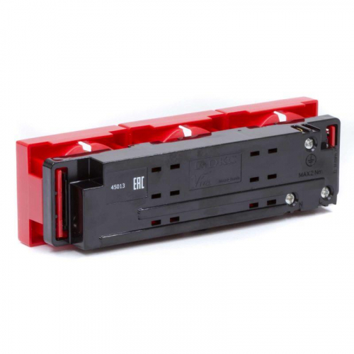 Розетка 3-м Viva 16А IP20 красн. DKC 45013 фото 4