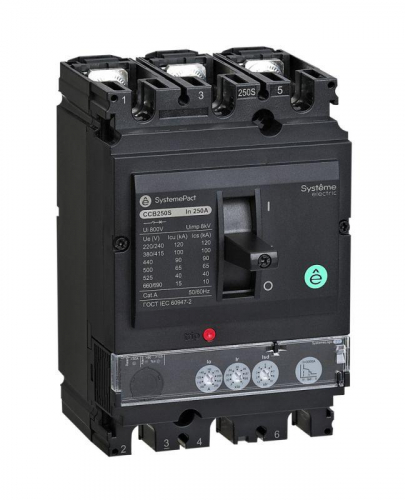 Выключатель автоматический SYSTEMEPACT CCB100 100кА 3P3D S2.2 40А рычаг SE SPC100S04022L3DF
