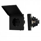 Розетка 1-м СП SCT-TENDO-MCP-SFPL-BK 16А IP44 230В влагозащ. механизм Arlight 054599