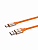 Дата-кабель, ДК 14, USB - USB Type-C, 1 м, силиконовая оплетка, оранжевый, TDM