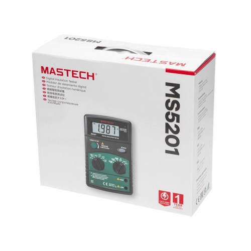 Измеритель сопротивления изоляции MS5201 Mastech 13-1346 фото 9