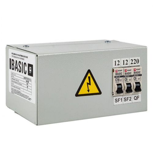 Ящик с понижающим трансформатором ЯТП 0.25 220/12В (3 авт. выкл.) Basic EKF yatp0.25 220/12v-3a фото 4