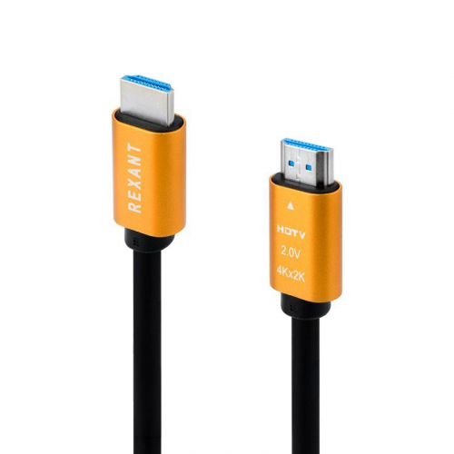 Кабель HDMI - HDMI 2.0 1.5м (GOLD) Rexant 17-6103 фото 3