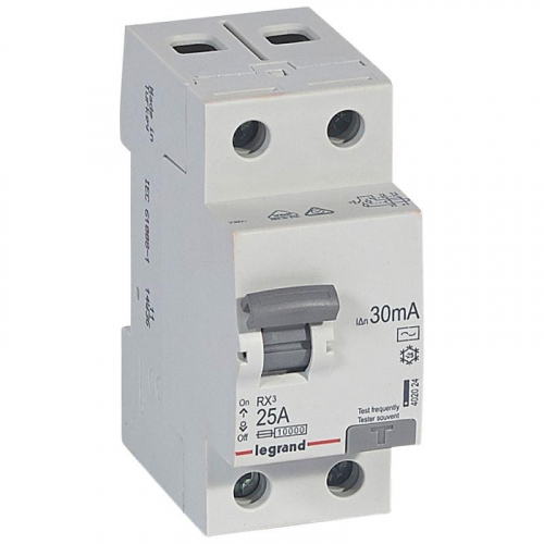Выключатель дифференциального тока (УЗО) 2п 25А 30мА тип AC RX3 Leg 402024 фото 2