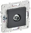 Розетка телевизионная проходная TV SKANDY SK-A17T титан IEK SK-A10-P-K48