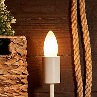 Лампа филаментная Свеча CN35 9.5Вт 915лм 2700К E27 матов. колба Rexant 604-097
