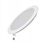 Светильник светодиодный Slim ДВО 18Вт 3000К IP20 1200лм 180-265В d210мм 225х22мм кругл. встраив. монтажный GAUSS 939111118