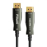 Активный оптический кабель HDMI v.2.0, 4K/60HZ, ARC, 19M/19M, черный, 80 м Filum FL-AOC-HDMI2.0-80M
