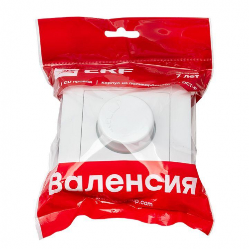 Светорегулятор Валенсия 600Вт 220В бел. PROxima EKF EWD06-101-10 фото 2