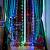 Гирлянда светодиодная "Светодиодный Дождь" 2х3м 240LED мультиколор 12Вт 230В IP20 свечение с динамикой провод прозр. Neon-Night 235-069