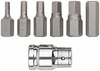 Набор бит шестигранных CrV (уп.7шт) FIT 57807