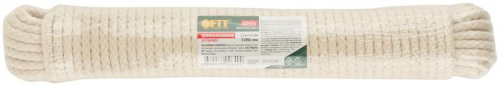 Веревка хлопковая вязаная 11000 текс 6ммх15м р/н=70кгс FIT 68456 фото 3